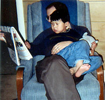 Father and son, 2004