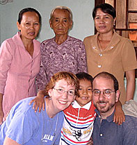 Visiting Thông's nanny's mother
