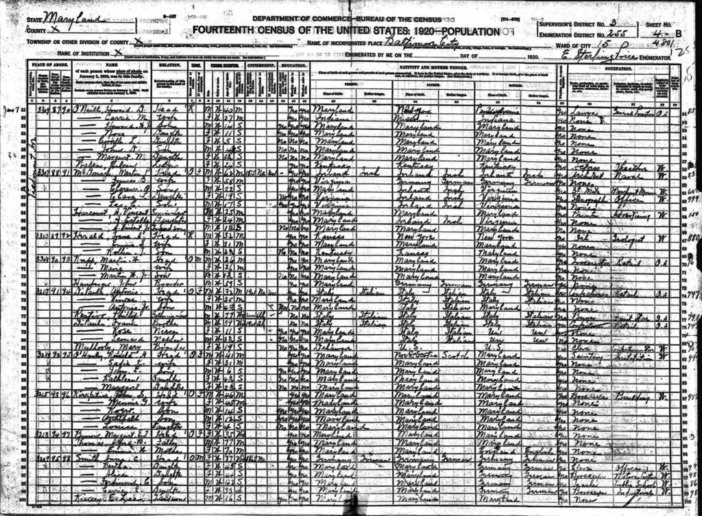 Restivo-Census-1920
