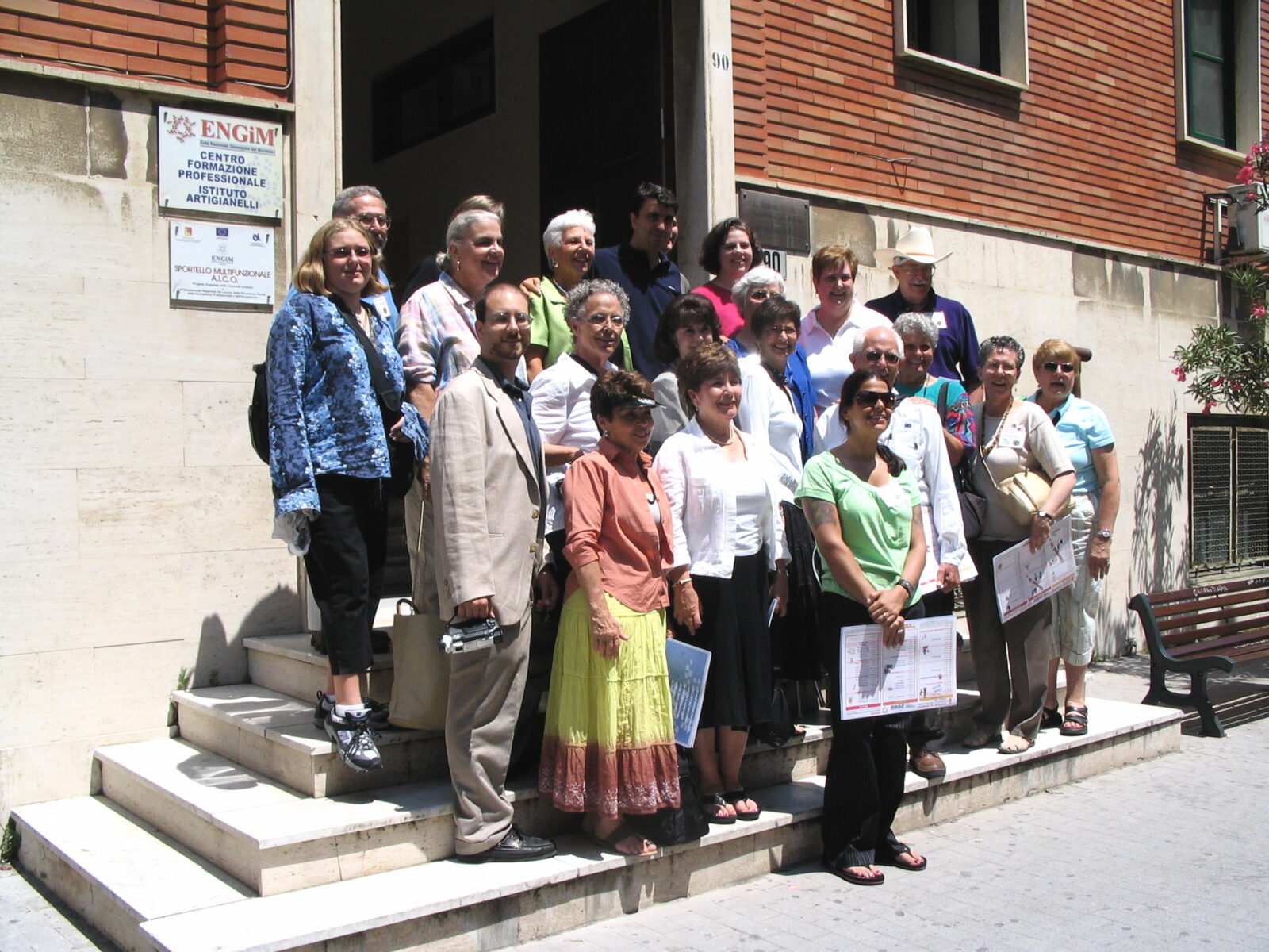 Group shot at Di Giorgio Institute, Cefalu